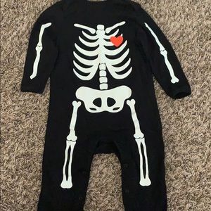 Halloween Glow in the Dark Skeleton Onesie